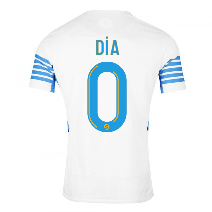 Herren Fußball Ahmadou Dia #0 Weiß Heimtrikot Trikot 2021/22 T-shirt