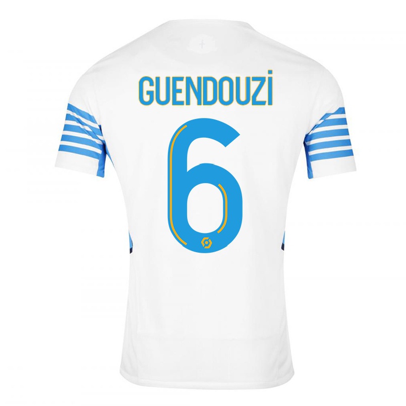Herren Fußball Matteo Guendouzi #6 Weiß Heimtrikot Trikot 2021/22 T-shirt