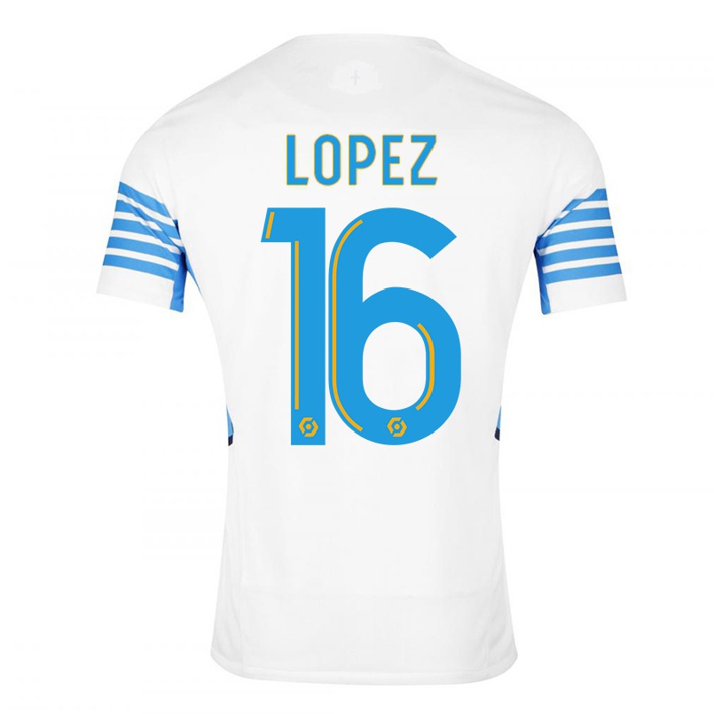 Herren Fußball Pau Lopez #16 Weiß Heimtrikot Trikot 2021/22 T-shirt