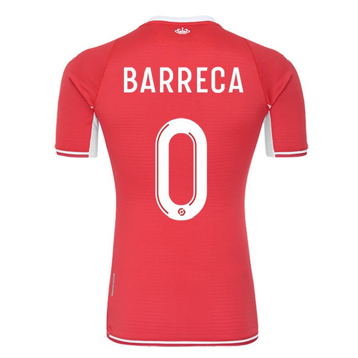 Herren Fußball Antonio Barreca #0 Rot-weib Heimtrikot Trikot 2021/22 T-shirt