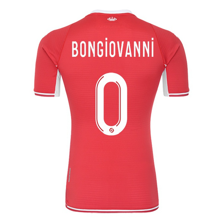 Herren Fußball Adrien Bongiovanni #0 Rot-weib Heimtrikot Trikot 2021/22 T-shirt