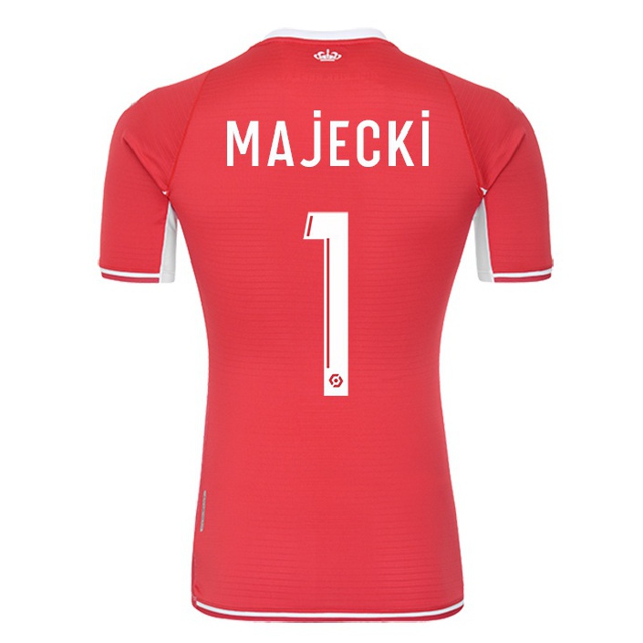 Herren Fußball Radoslaw Majecki #1 Rot-weib Heimtrikot Trikot 2021/22 T-shirt