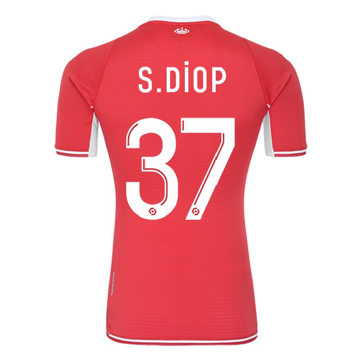 Herren Fußball Sofiane Diop #37 Rot-weib Heimtrikot Trikot 2021/22 T-shirt