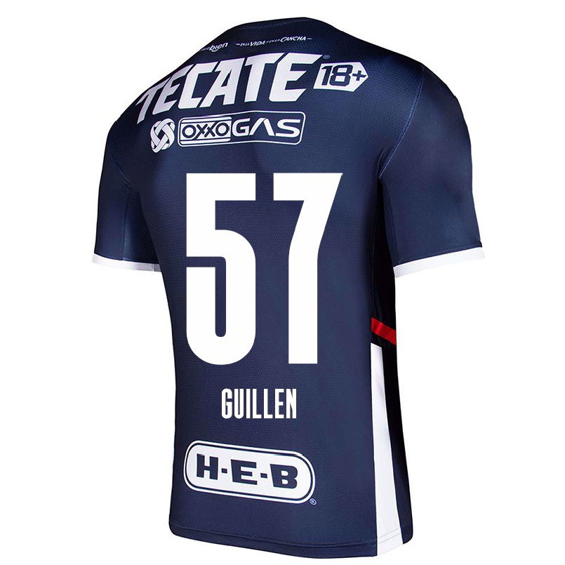 Herren Fußball Daniel Guillen #57 Navy Blau Heimtrikot Trikot 2021/22 T-shirt