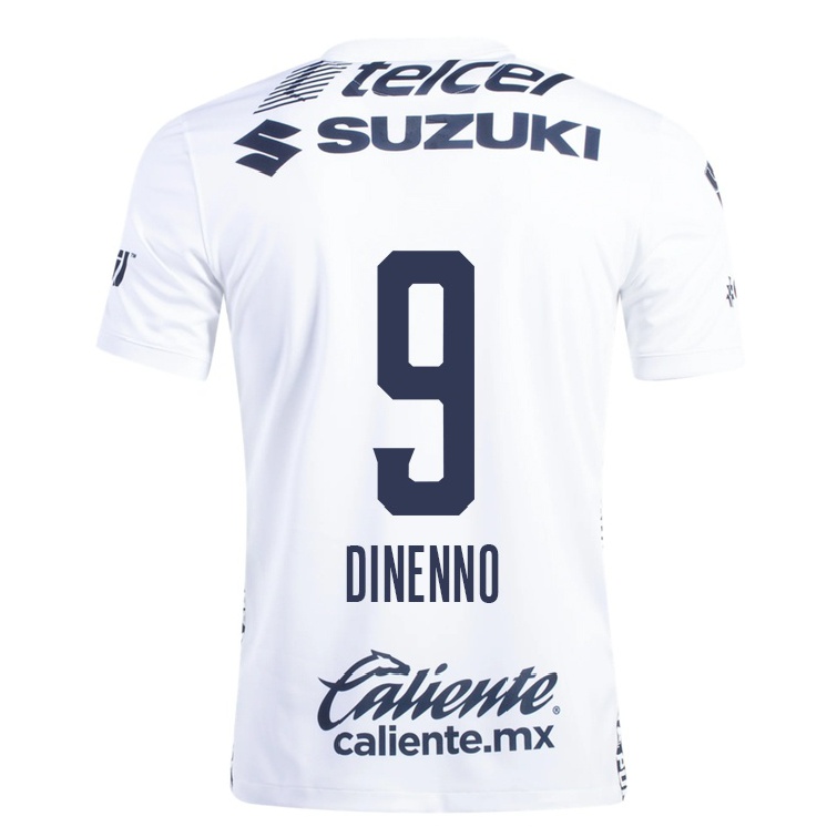 Herren Fußball Juan Dinenno #9 Weiß Heimtrikot Trikot 2021/22 T-shirt
