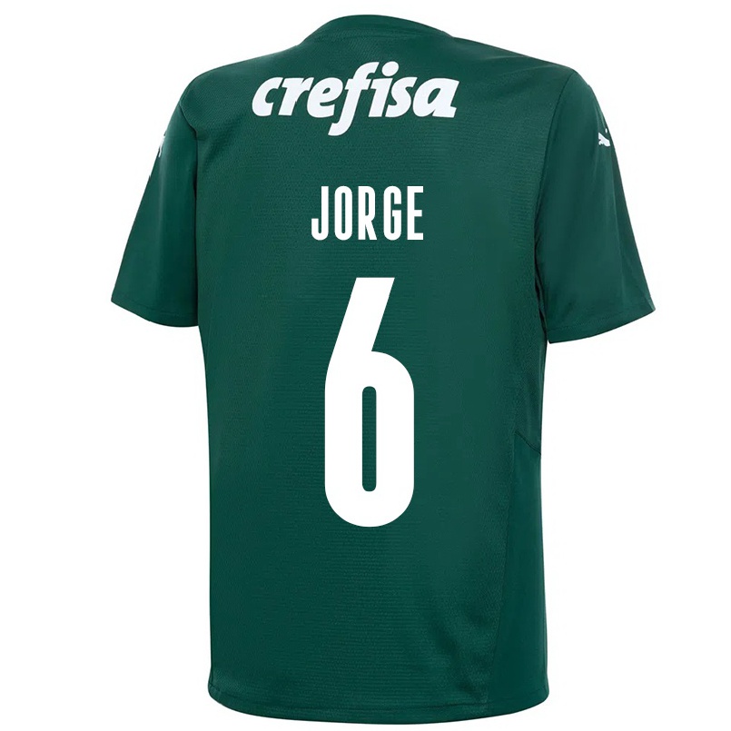 Herren Fußball Jorge #6 Dunkelgrün Heimtrikot Trikot 2021/22 T-shirt