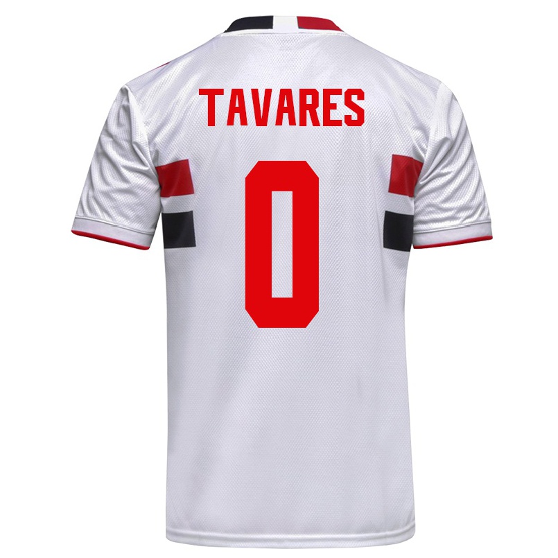 Herren Fußball Junior Tavares #0 Weiß Heimtrikot Trikot 2021/22 T-shirt