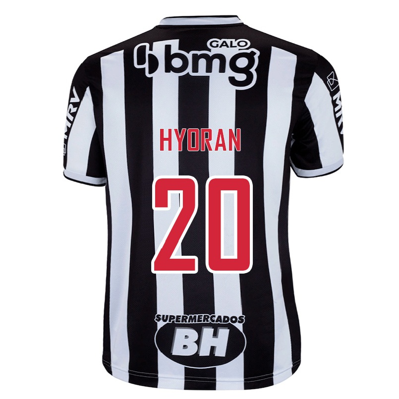 Herren Fußball Hyoran #20 Weiß Schwarz Heimtrikot Trikot 2021/22 T-shirt