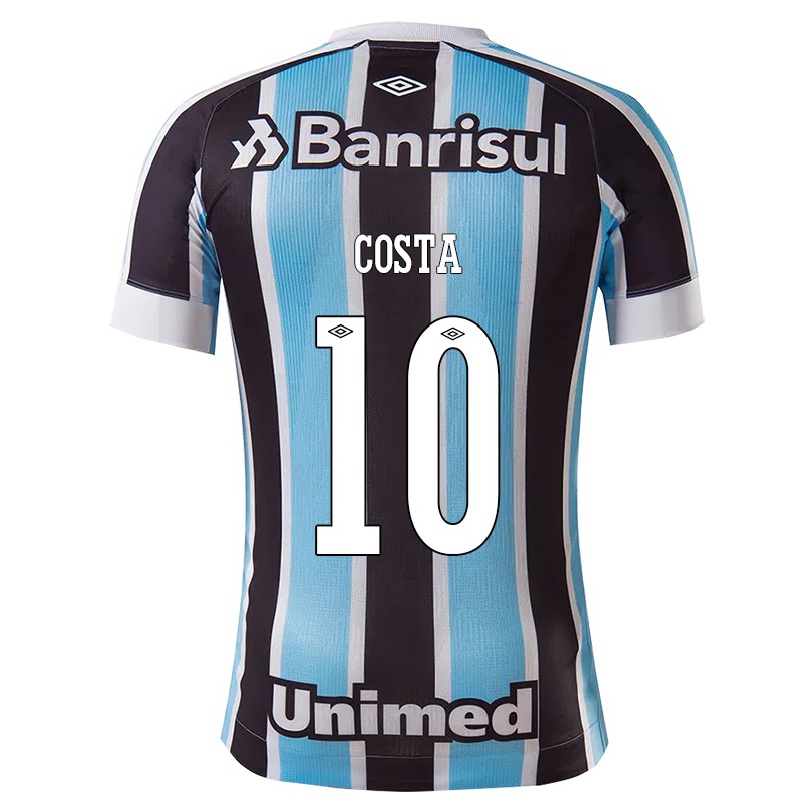 Herren Fußball Douglas Costa #10 Blau Schwarz Heimtrikot Trikot 2021/22 T-shirt