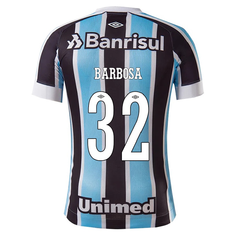 Herren Fußball Diogo Barbosa #32 Blau Schwarz Heimtrikot Trikot 2021/22 T-shirt