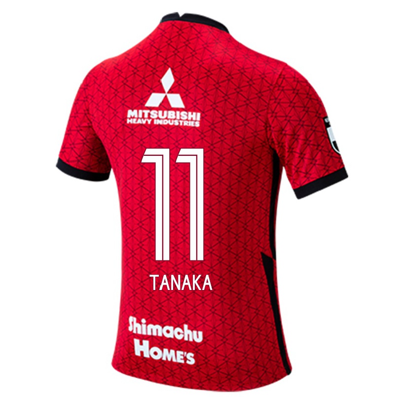 Herren Fußball Tatsuya Tanaka #11 Rot Heimtrikot Trikot 2021/22 T-shirt
