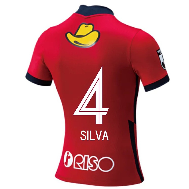 Herren Fußball Leo Silva #4 Rot Heimtrikot Trikot 2021/22 T-shirt