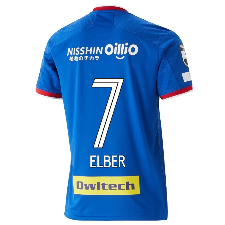 Herren Fußball Elber #7 Blau Heimtrikot Trikot 2021/22 T-shirt
