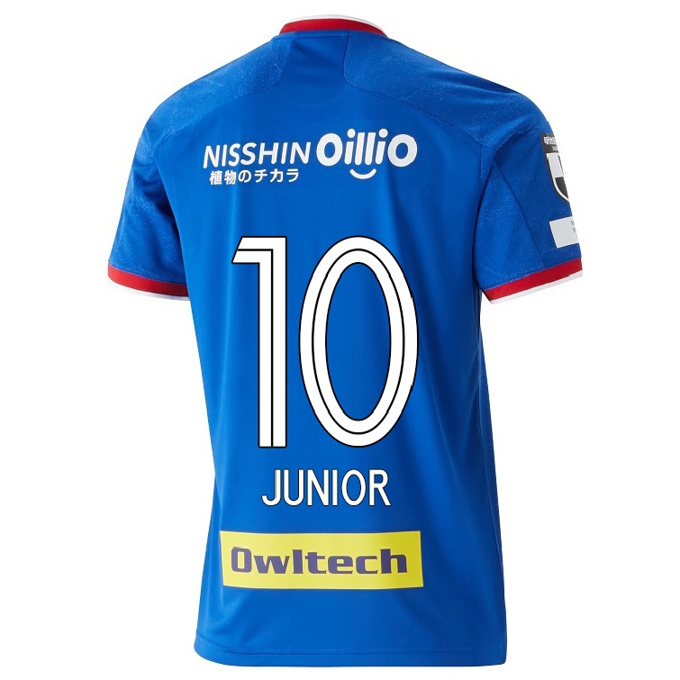 Herren Fußball Marcos Junior #10 Blau Heimtrikot Trikot 2021/22 T-shirt