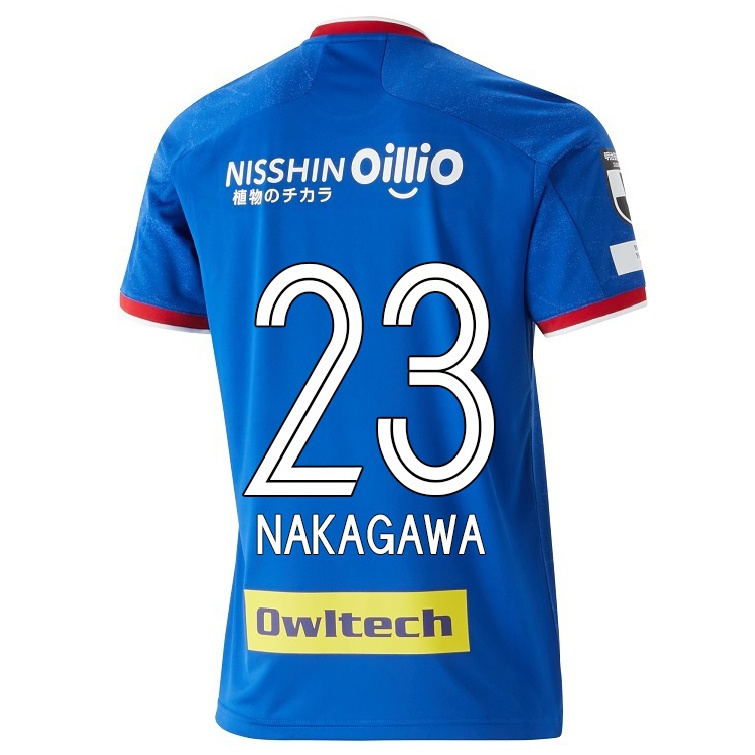 Herren Fußball Teruhito Nakagawa #23 Blau Heimtrikot Trikot 2021/22 T-shirt