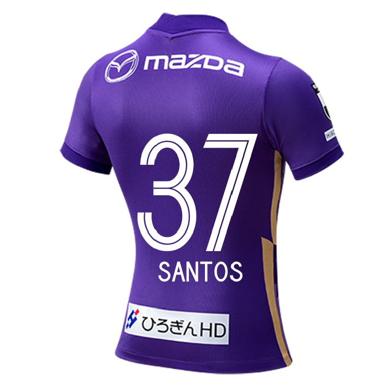 Herren Fußball Junior Santos #37 Violett Heimtrikot Trikot 2021/22 T-shirt