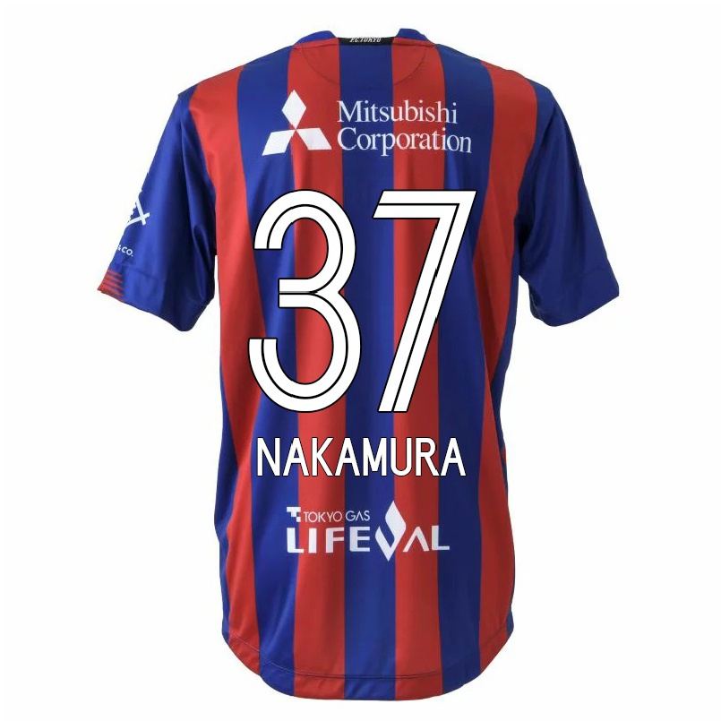 Herren Fußball Hotaka Nakamura #37 Rot Blau Heimtrikot Trikot 2021/22 T-shirt