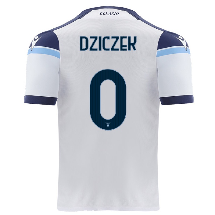 Herren Fußball Patryk Dziczek #0 Weiß Auswärtstrikot Trikot 2021/22 T-shirt