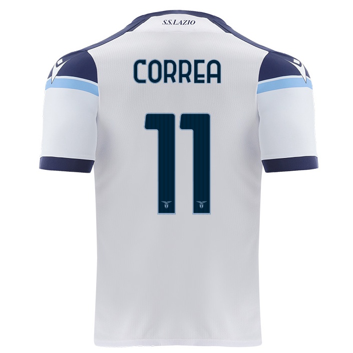 Herren Fußball Joaquin Correa #11 Weiß Auswärtstrikot Trikot 2021/22 T-shirt