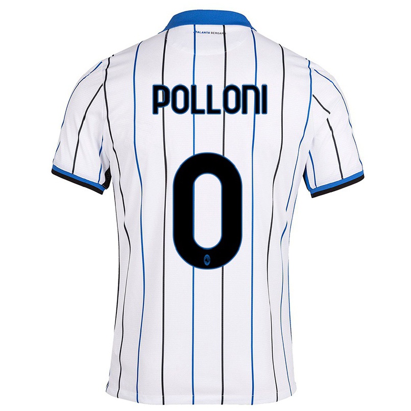 Herren Fußball Federico Polloni #0 Blau Weiss Auswärtstrikot Trikot 2021/22 T-shirt