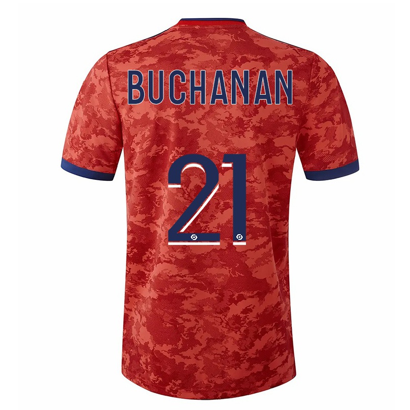 Herren Fußball Kadeisha Buchanan #21 Orange Auswärtstrikot Trikot 2021/22 T-shirt