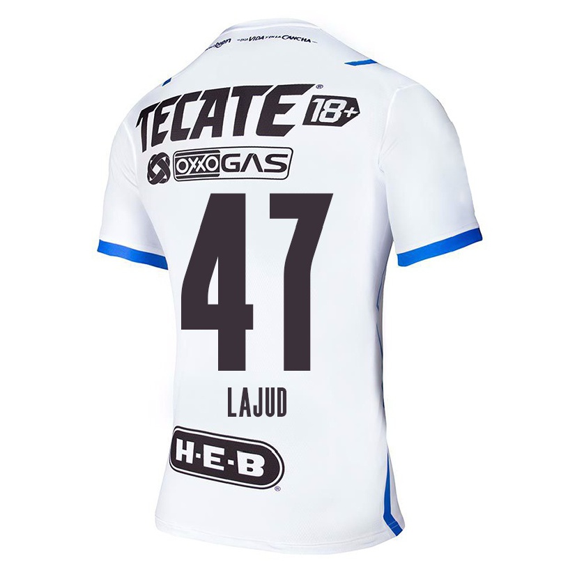 Herren Fußball Daniel Lajud #47 Blau Weiss Auswärtstrikot Trikot 2021/22 T-shirt