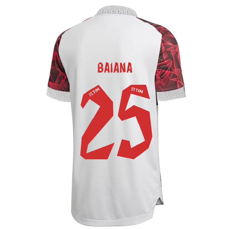 Herren Fußball Larissa Baiana #25 Weiß Auswärtstrikot Trikot 2021/22 T-shirt