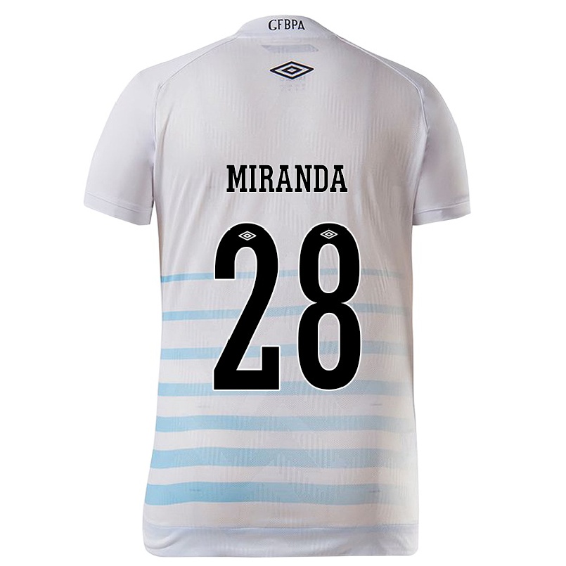 Herren Fußball Paulo Miranda #28 Weiß Blau Auswärtstrikot Trikot 2021/22 T-shirt