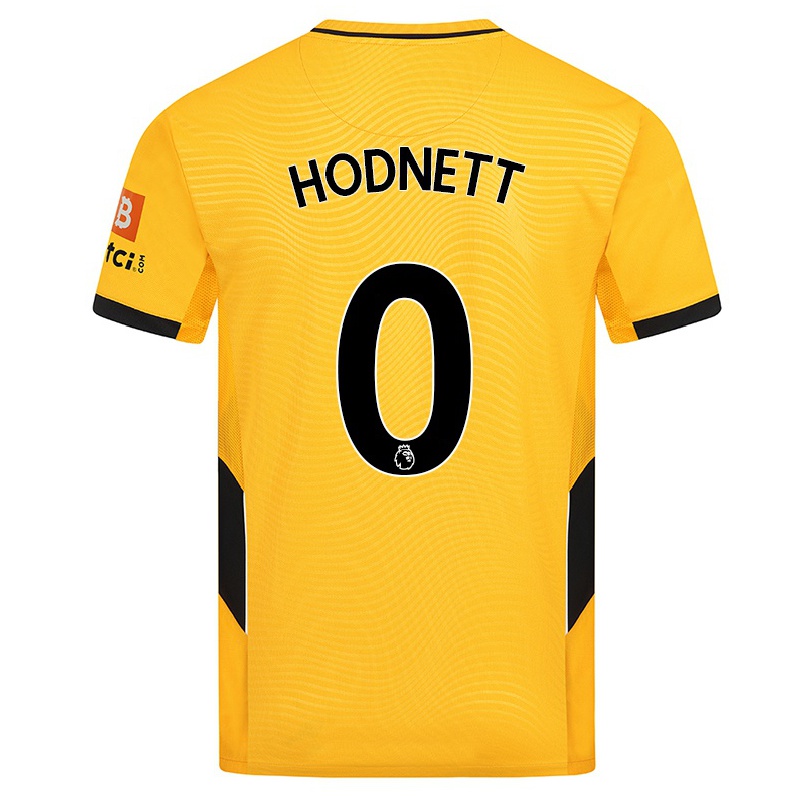 Herren Fußball Jack Hodnett #0 Gelb Heimtrikot Trikot 2021/22 T-shirt