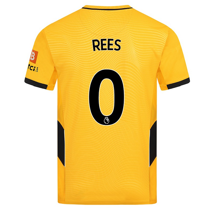 Herren Fußball Mason Rees #0 Gelb Heimtrikot Trikot 2021/22 T-shirt