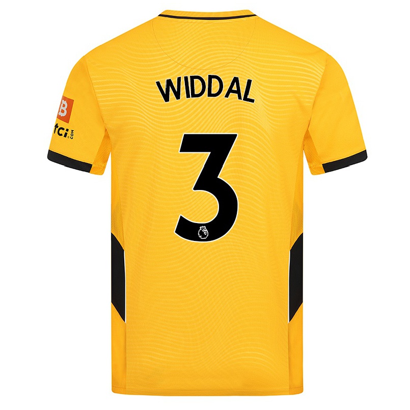 Herren Fußball Natalie Widdal #3 Gelb Heimtrikot Trikot 2021/22 T-shirt