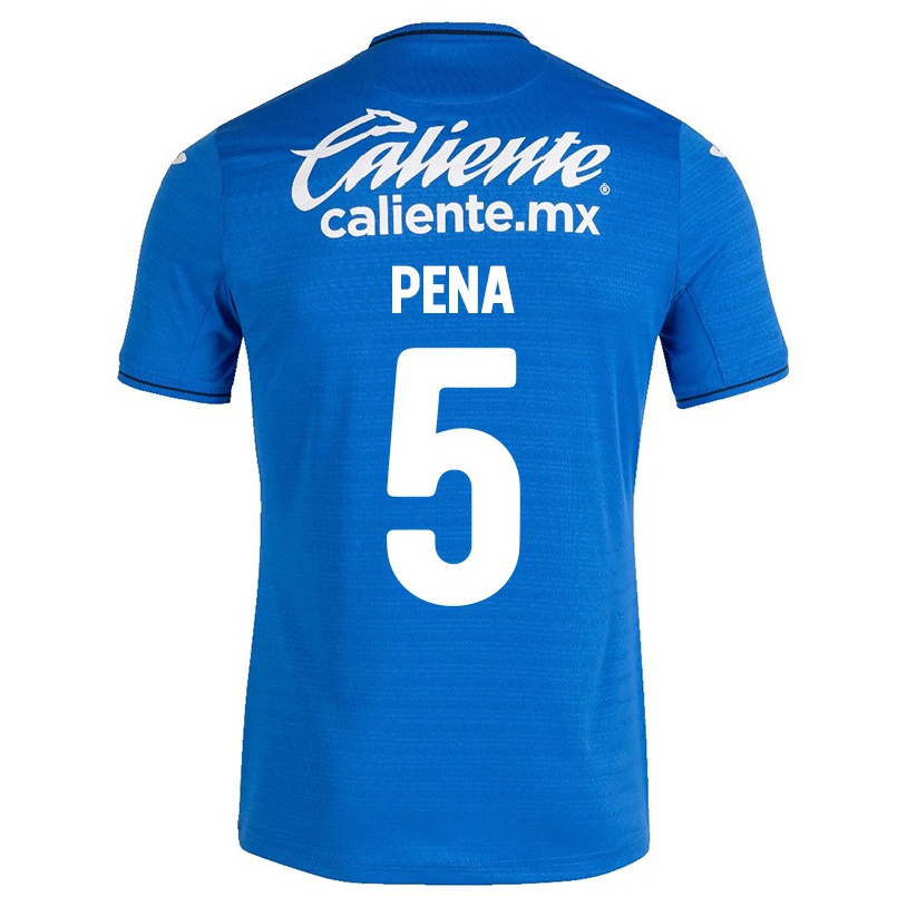 Herren Fußball Alexis Pena #5 Dunkelblau Heimtrikot Trikot 2021/22 T-shirt