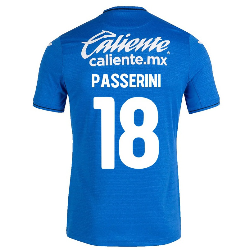 Herren Fußball Lucas Passerini #18 Dunkelblau Heimtrikot Trikot 2021/22 T-shirt