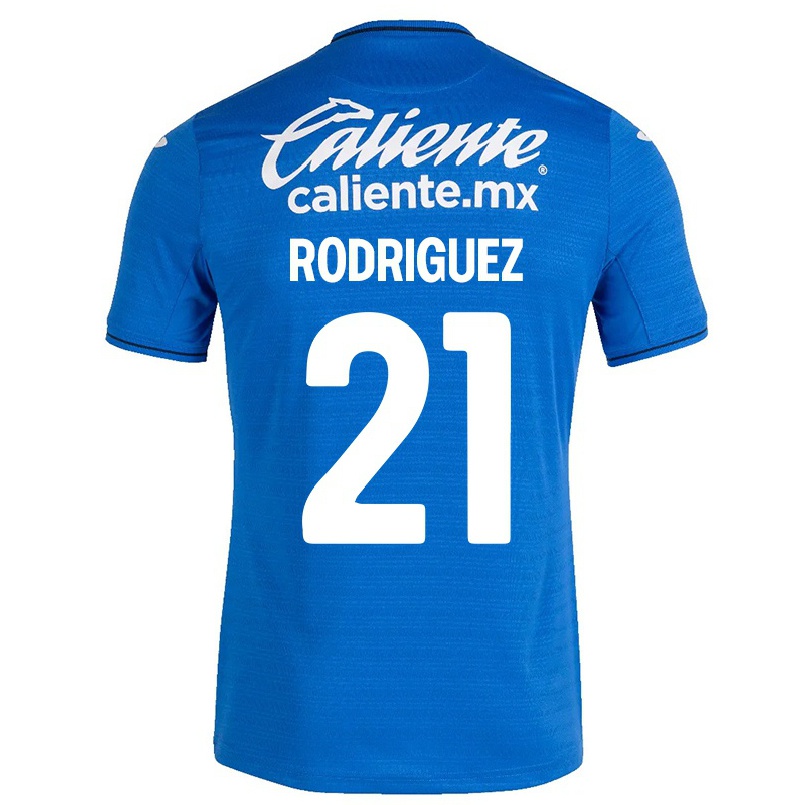 Herren Fußball Jonathan Rodriguez #21 Dunkelblau Heimtrikot Trikot 2021/22 T-shirt