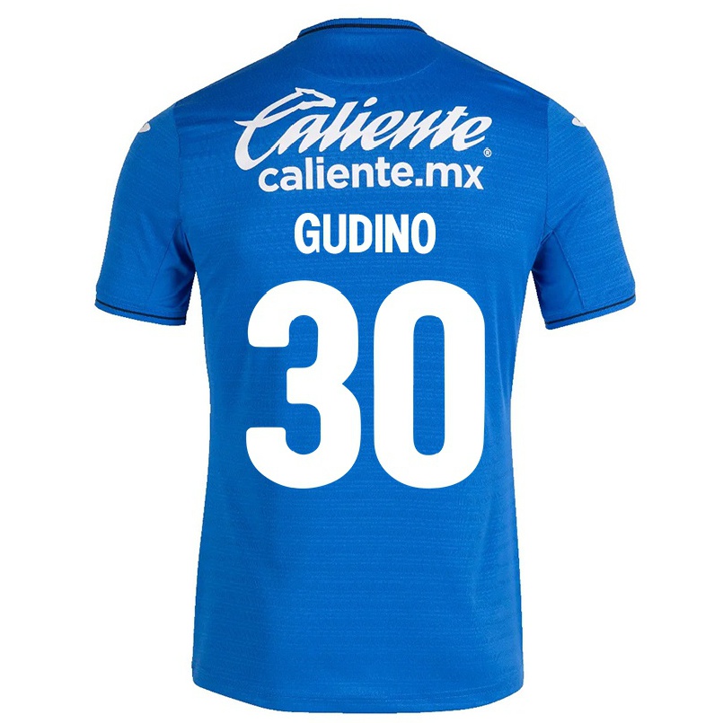 Herren Fußball Andres Gudino #30 Dunkelblau Heimtrikot Trikot 2021/22 T-shirt