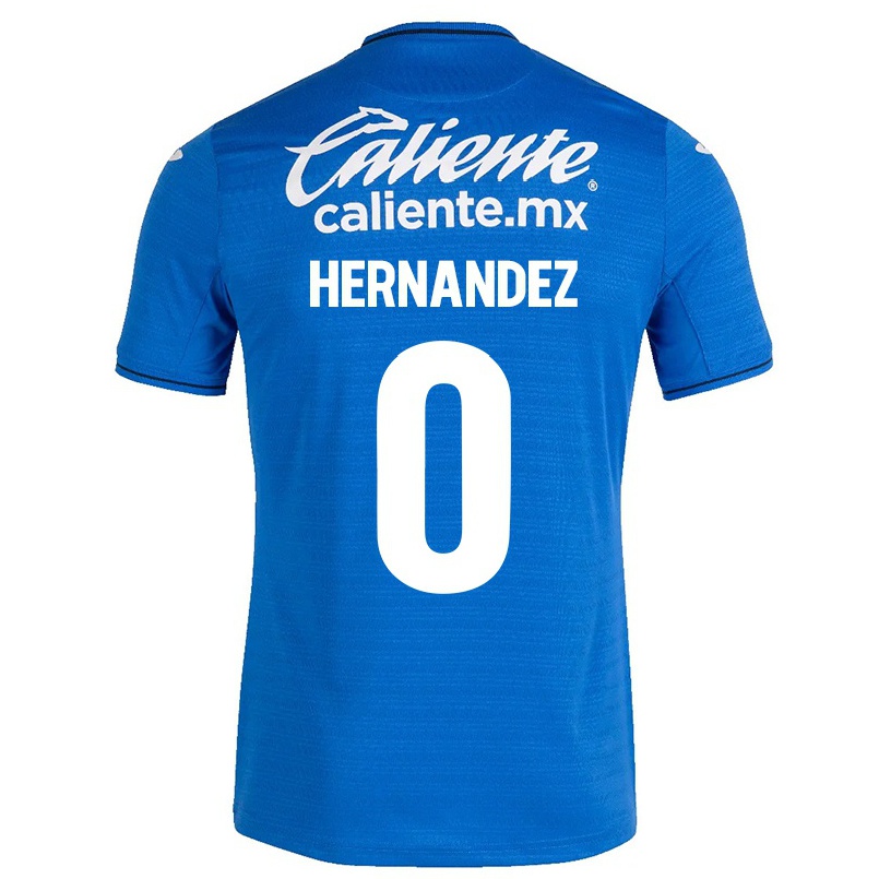 Herren Fußball Luis Hernandez #0 Dunkelblau Heimtrikot Trikot 2021/22 T-shirt