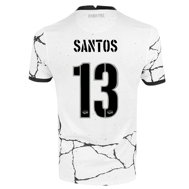 Herren Fußball Leo Santos #13 Weiß Heimtrikot Trikot 2021/22 T-shirt