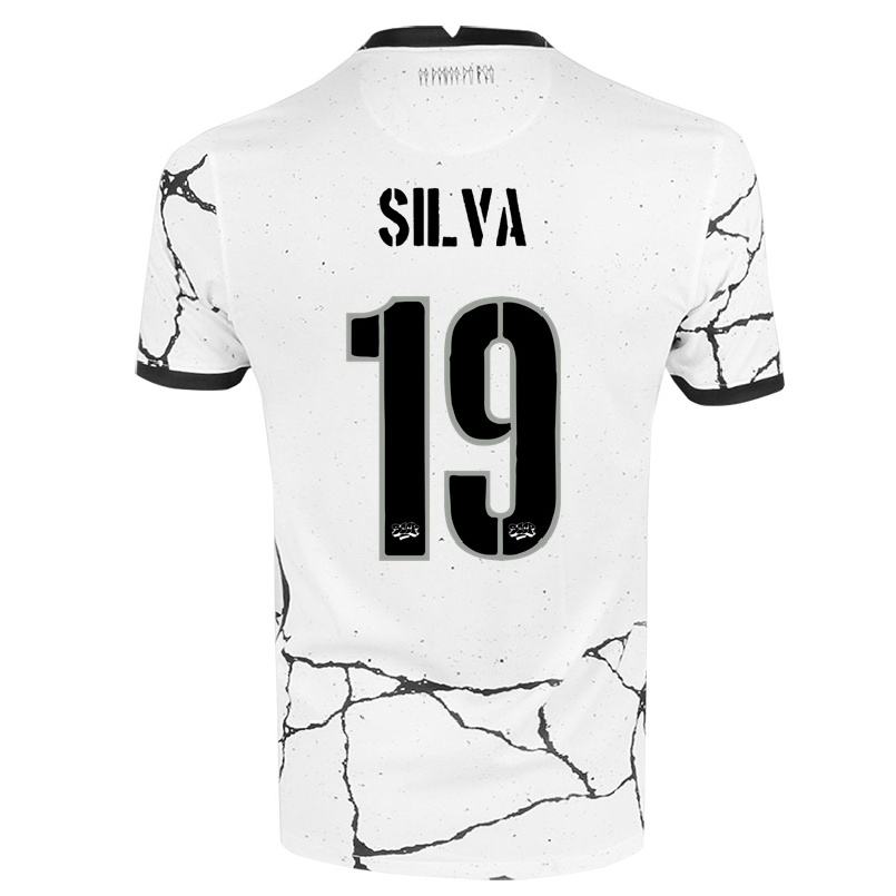 Herren Fußball Gustavo Silva #19 Weiß Heimtrikot Trikot 2021/22 T-shirt