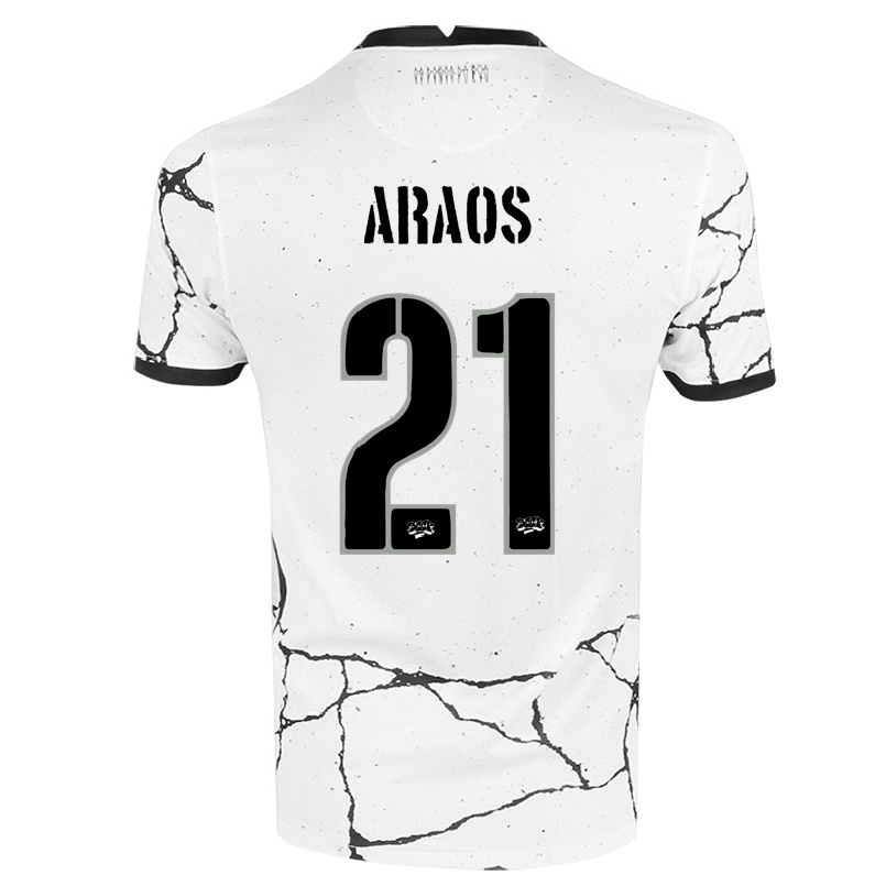 Herren Fußball Angelo Araos #21 Weiß Heimtrikot Trikot 2021/22 T-shirt