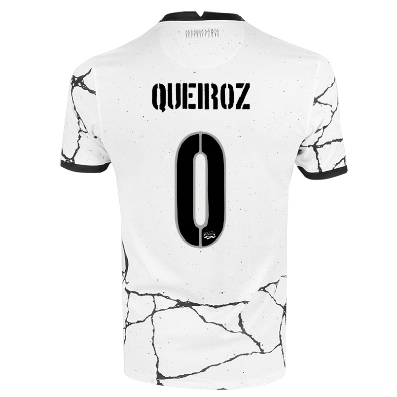 Herren Fußball Du Queiroz #0 Weiß Heimtrikot Trikot 2021/22 T-shirt