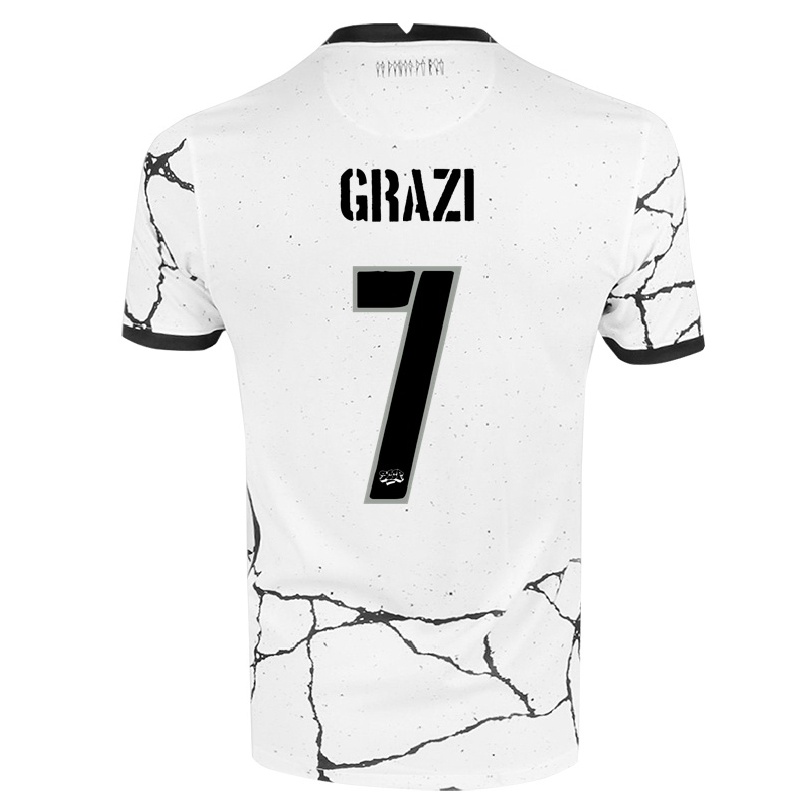 Herren Fußball Grazi #7 Weiß Heimtrikot Trikot 2021/22 T-shirt