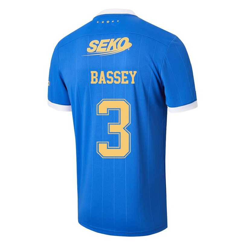 Herren Fußball Calvin Bassey #3 Blau Heimtrikot Trikot 2021/22 T-shirt
