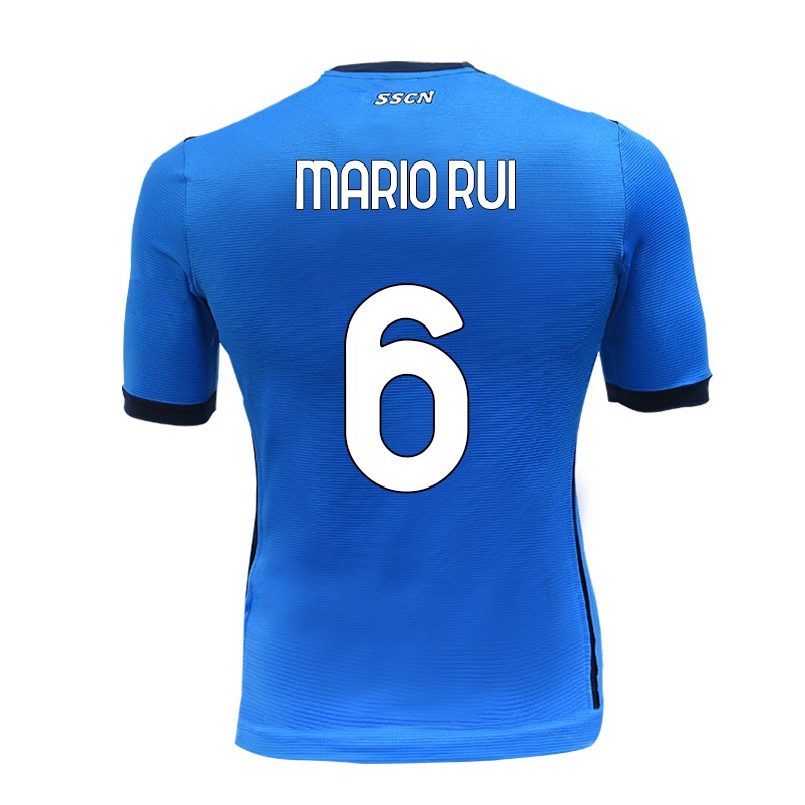 Herren Fußball Mario Rui #6 Blau Heimtrikot Trikot 2021/22 T-shirt
