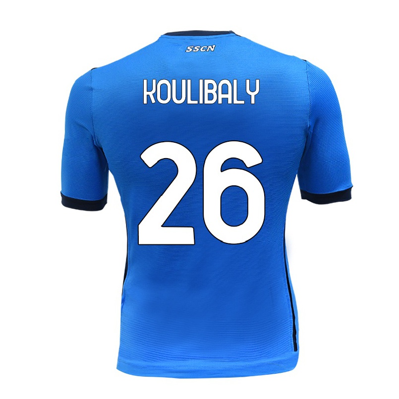 Herren Fußball Kalidou Koulibaly #26 Blau Heimtrikot Trikot 2021/22 T-shirt
