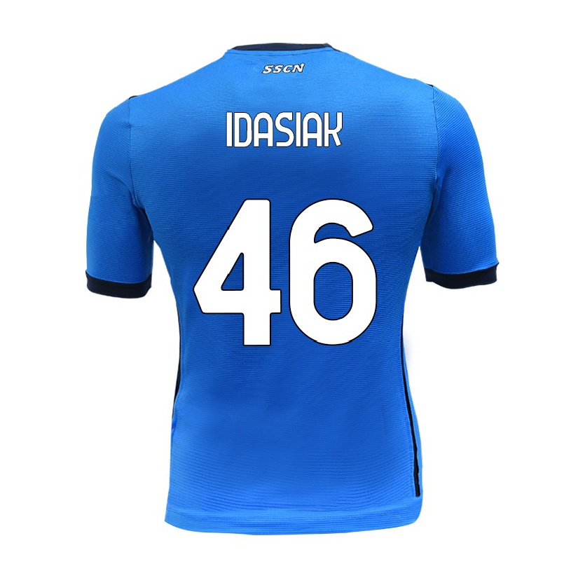 Herren Fußball Hubert Idasiak #46 Blau Heimtrikot Trikot 2021/22 T-shirt