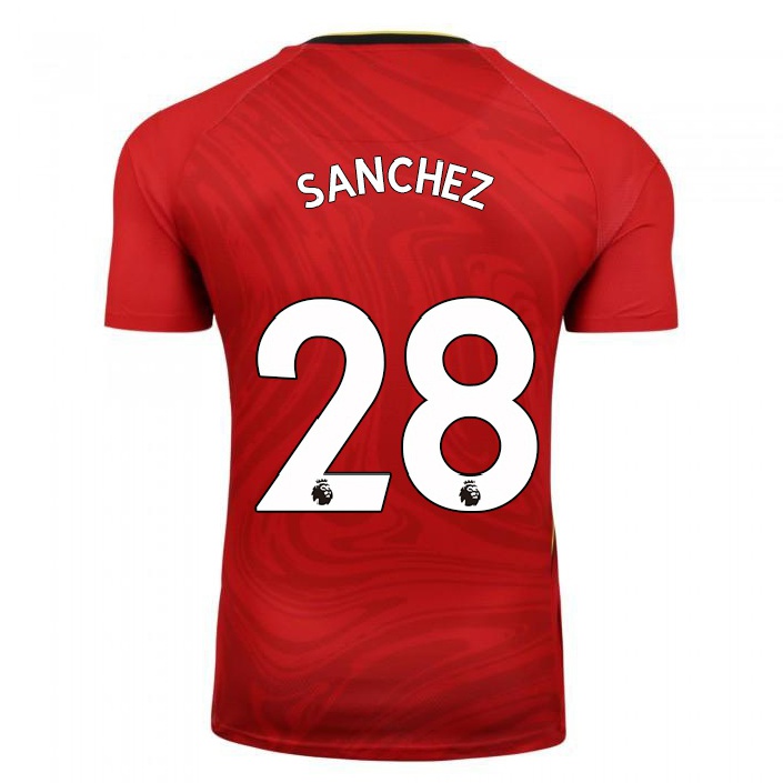 Herren Fußball Carlos Sanchez #28 Rot Auswärtstrikot Trikot 2021/22 T-shirt