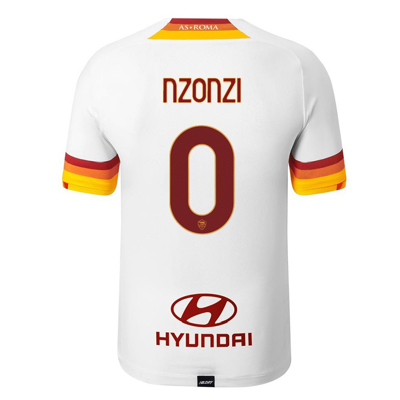 Herren Fußball Steven Nzonzi #0 Weiß Auswärtstrikot Trikot 2021/22 T-shirt