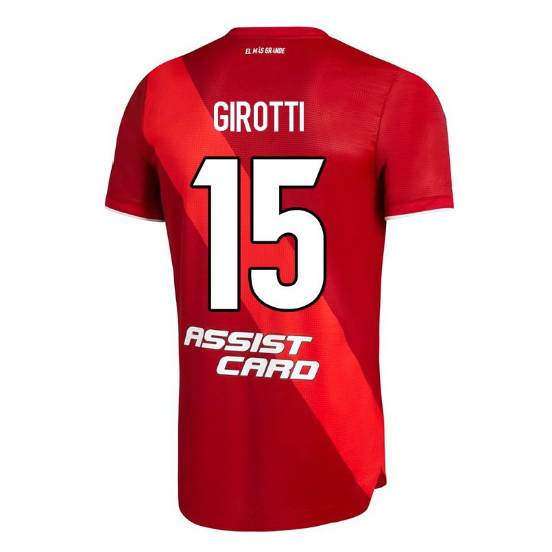 Herren Fußball Federico Girotti #15 Rot Auswärtstrikot Trikot 2021/22 T-shirt