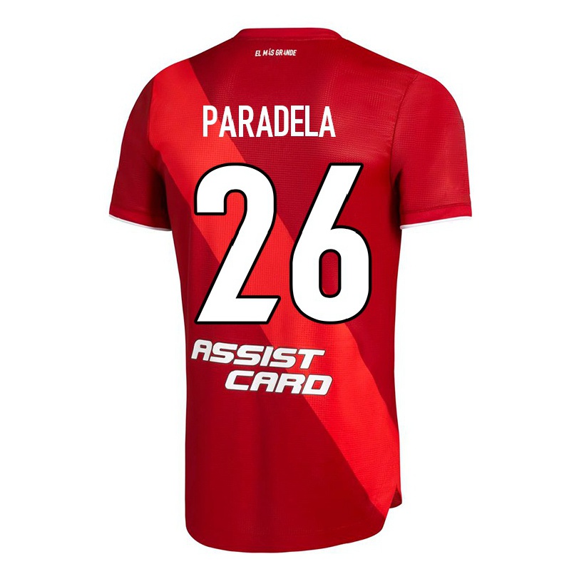 Herren Fußball Jose Paradela #26 Rot Auswärtstrikot Trikot 2021/22 T-shirt