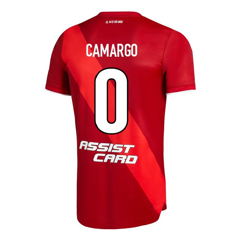 Herren Fußball Franco Camargo #0 Rot Auswärtstrikot Trikot 2021/22 T-shirt